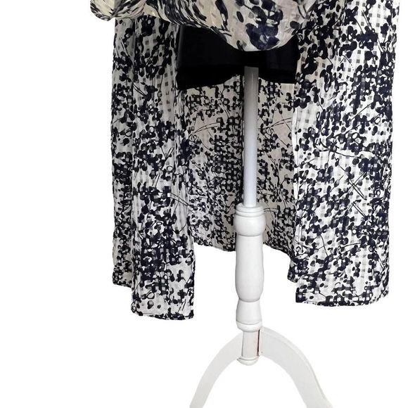 J.O.A. LA Dress Midi Floral White Navy Size L - Picture 8 of 14